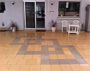 Courtyard paving, North Brighton